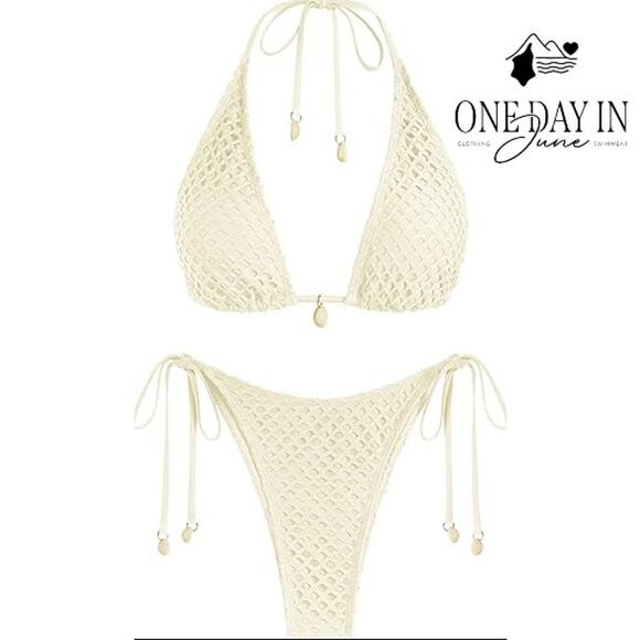 Zaful Tie Side Bikini Swimsuit Size S - Picture 1 of 7